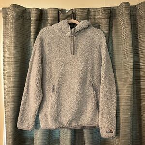 Chubbies High-Pile Fleece Hoodie. Color: Grey. Size: M.